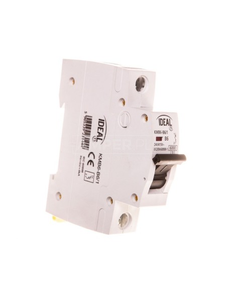 Wyłącznik nadprądowy 1P B 6A 6kA KMB6-B6/1 23144