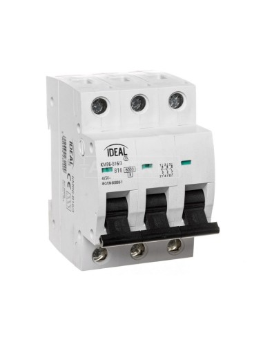 Wyłącznik nadprądowy 3P B 16A 6kA AC KMB6-B16/3 23149