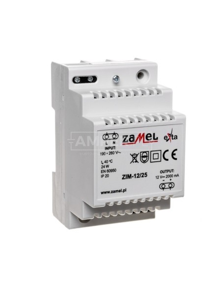 Zasilacz impulsowy 12V DC 2A ZIM-12/25 EXT10000160