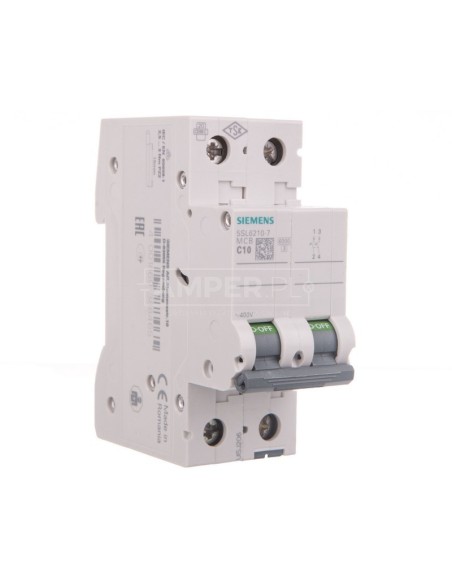 Wyłącznik nadprądowy 2P C 10A 6kA AC 5SL6210-7