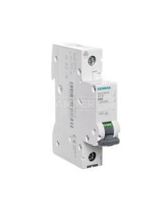 Wyłącznik nadprądowy 1P B 63A 6kA AC 5SL6163-6