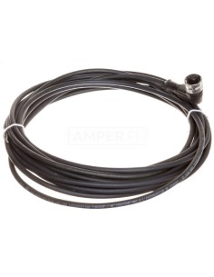 Złącze żeńskie 1/2 cala proste 3-pinowe kabel 5m PUR XZCP1965L5