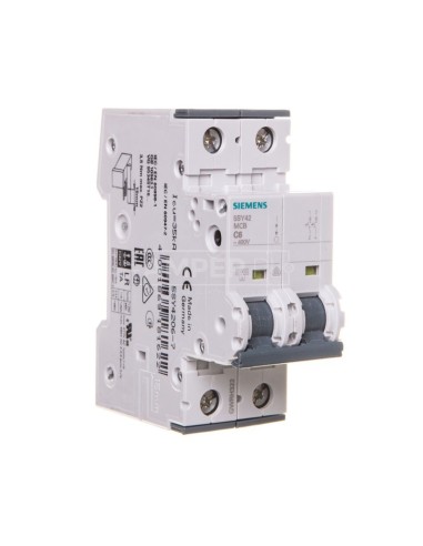 Wyłącznik nadprądowy 2P C 6A 10kA C6A 5SY4206-7