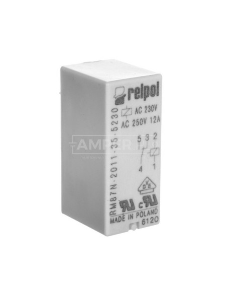 Przekaźnik miniaturowy 1P 12A 230V AC PCB AgNi RM87N-2011-35-5230 604695