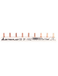 Szyna prądowa typu PIN 3P 10mm2 63A 9 pinów IZS10/3F/9 45.219