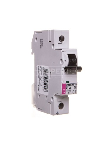 Wyłącznik nadprądowy 1P C 4A 6kA DC ETIMAT10 002137710