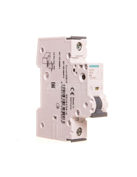 Wyłącznik nadpradowy 1P B 4A 6kA 230/400V 5SY6104-6