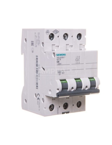 Wyłącznik nadprądowy 3P C 6A 6kA 5SL6306-7