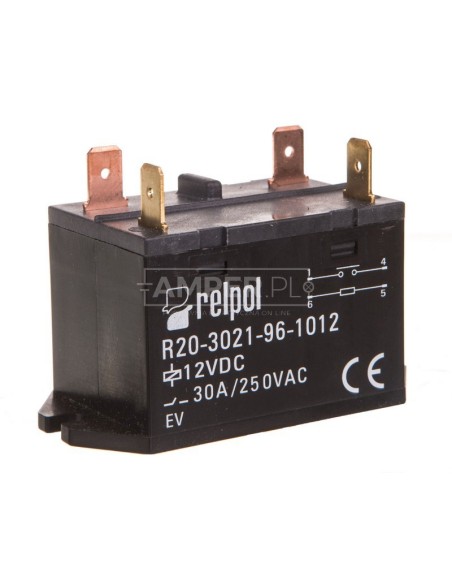 Przekaźnik przemysłowy 1Z 30A 12V DC AgSnO2 R20-3021-96-1012 2611748