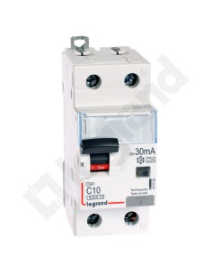 Wyłącznik różnicowo-nadprądowy 2P 10A C 0,03A typ A P312 DX3 411059