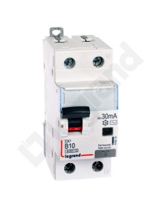 Wyłącznik różnicowo-nadprądowy 2P 10A B 0,03A typ AC P312 DX3 410919