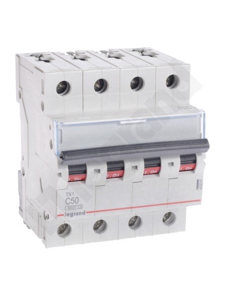 Wyłącznik nadprądowy 4P C 50A 6kA AC S304 TX3 403567