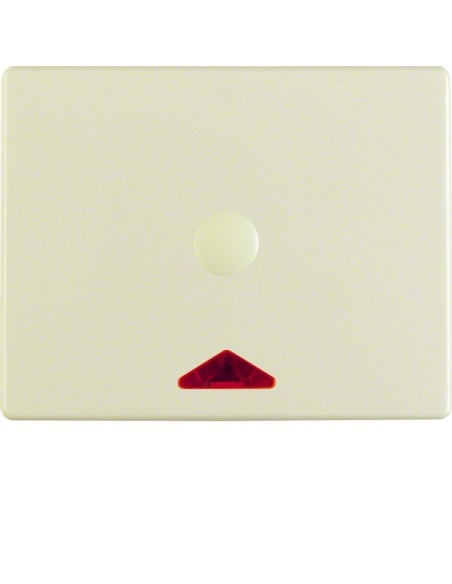 Arsys Łącznik na kartę hotelową-nasadka z nadrukiem i czerwoną soczewką, kremowy 16410002 Berker Hager