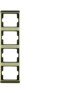 Arsys Ramka 4-krotna pionowa, jasny brąz, metal 13440001 Berker Hager