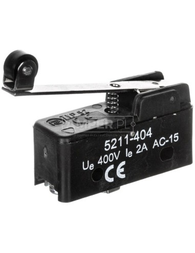 Wyłącznik krańcowy miniaturowy 1R 1Z tworzywo dźwignia obrotowa W0-5211-404