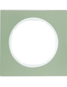 R.3 Ramka 1-krotna, stal szlachetna/biały 10112214 Berker Hager