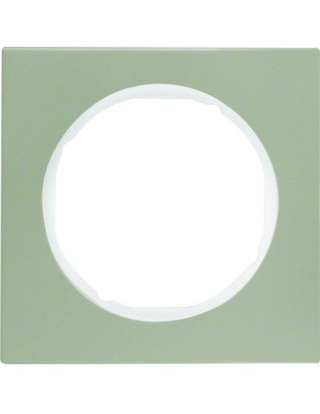 R.3 Ramka 1-krotna, stal szlachetna/biały 10112214 Berker Hager