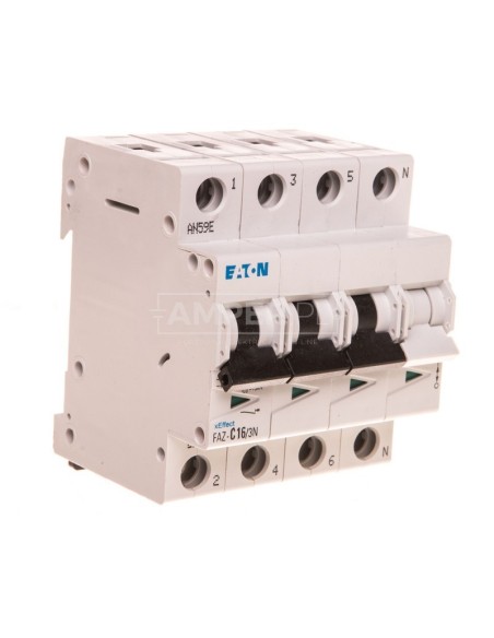 Wyłącznik nadprądowy 3+N C 16A 15kA AC FAZ C16/3N 278975