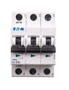Wyłącznik nadprądowy 3P C 4A 15kA AC FAZ C4/3 278865
