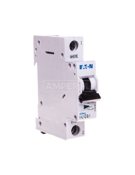 Wyłącznik nadprądowy 1P C 6A 15kA AC FAZ C6/1 278555