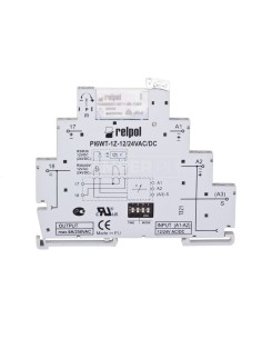 Przekaźnik czasowy wąskoprofilowy wielofunkcyjny 1Z 6A 1sek-10dni 24V AC/DC PIR6WT-1Z-24VAC/DC-R 857666