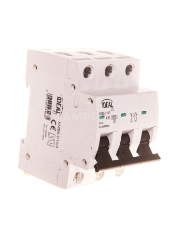 Wyłącznik nadprądowy 3P C 10A 6kA AC KMB6-C10/3 23163