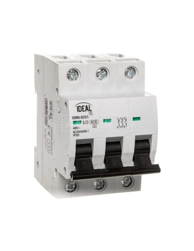 Wyłącznik nadprądowy 3P B 20A 6kA AC KMB6-B20/3 23152