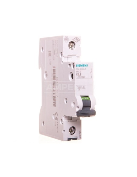 Wyłącznik nadprądowy 1P C 0.3A 6kA AC 5SL6114-7