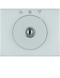 K.5 Płytka czołowa z kluczykiem do łącznika żaluzjowego obrotowego, stal szlachetna nierdzewna 10797204 Berker Hager