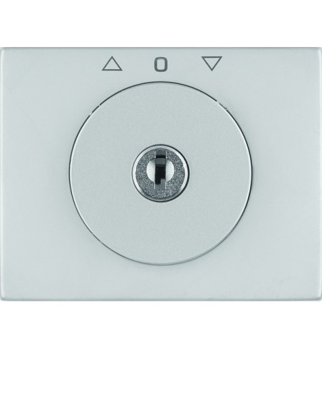 K.5 Płytka czołowa z kluczykiem do łącznika żaluzjowego obrotowego, stal szlachetna nierdzewna 10797204 Berker Hager