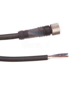 Złącze żeńskie M8 proste 4-pinowe kabel 5m PUR XZCP0941L5 2