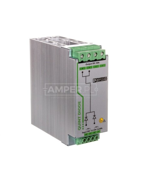 Moduł diodowy szyn nośnych 12-24V DC/2x20A lub 1x40A DIN 2320157