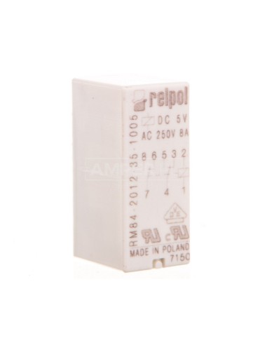 Przekaźnik miniaturowy 2P 8A 5V DC PCB AgNi RM84-2012-35-1005 600332