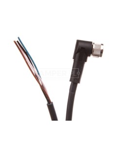 Przewód przyłączeniowy 5m z gniazdem kątowym 4P FIELDBUS M8 S/A AB-C4- 5,0PUR-M8FA 22260312