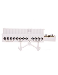 Listwa zaciskowa na szynę 1x25 + 12x16mm2 Cu biała Mi NK 14 HPL2000337