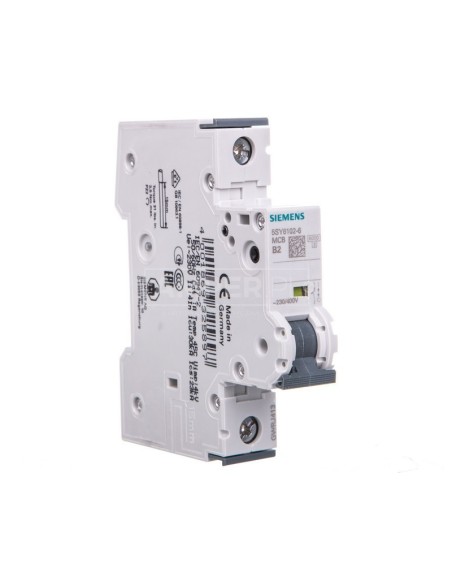 Wyłącznik nadprądowy 1P B 2A 6kA 230/400V 5SY6102-6