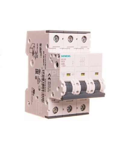 Wyłącznik nadprądowy 3P C 25A 6KA AC 5SY6325-7
