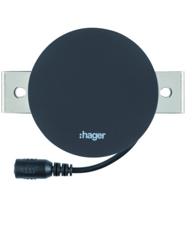 Indukcyjna stacja ładowania do montażu w blacie, ? 62mm, 1A, czarna WDC2617 Berker Hager