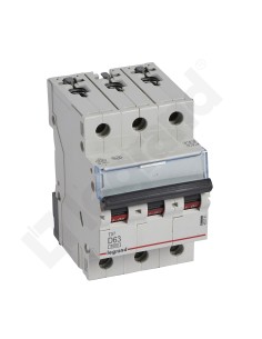 Wyłącznik nadprądowy 3P D 63A 6kA AC S303 TX3 403761