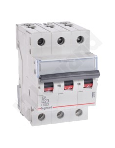 Wyłącznik nadprądowy 3P D 20A 6kA AC S303 TX3 403756