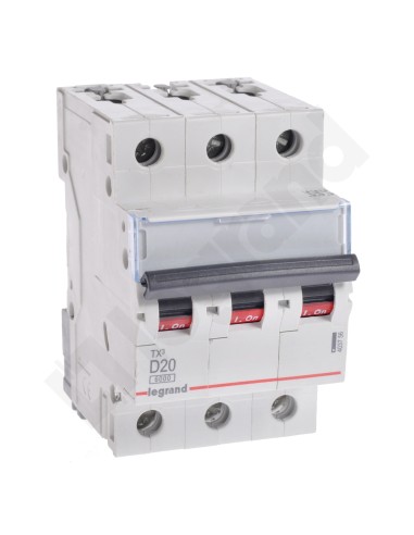 Wyłącznik nadprądowy 3P D 20A 6kA AC S303 TX3 403756