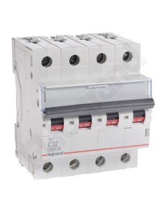 Wyłącznik nadprądowy 4P C 32A 6kA AC S304 TX3 403565