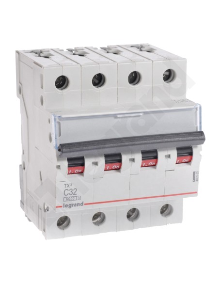Wyłącznik nadprądowy 4P C 32A 6kA AC S304 TX3 403565
