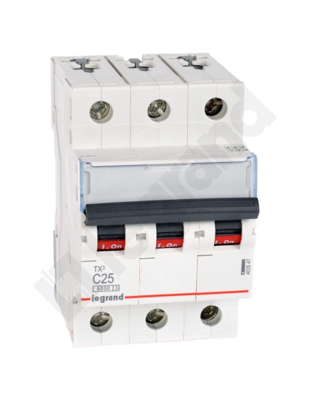 Wyłącznik nadprądowy 3P C 25A 6kA AC S303 TX3 403547