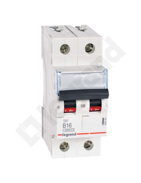 Wyłącznik nadprądowy 2P B 16A 6kA AC S302 TX3 403387