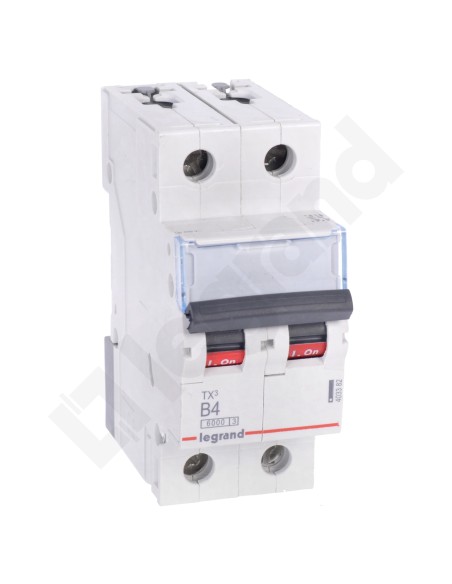 Wyłącznik nadprądowy 2P B 4A 6kA AC S302 TX3 403382