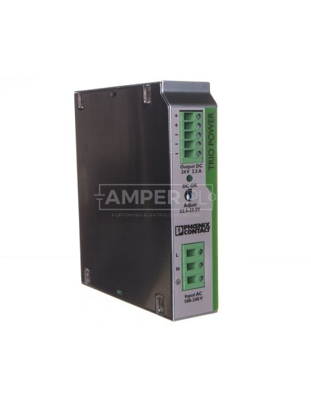 Zasilacz impulsowy 100-240V AC/24V DC 60W 2,5A (modułowy) TRIO-PS/1AC/24DC/2,5 2866268