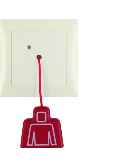 B.Kwadrat/S.1 System przywoławczy Łącznik pociągany z ramką, kremowy połysk 52028982 Berker Hager