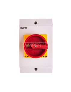 Łącznik krzywkowy 0-1 6P 32A w obudowie IP65 T3-3-8342/I2/SVB 207208