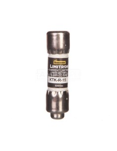 Wkładka bezpiecznikowa cylindryczna 10x38mm 15A 600V AC, Limitron, Klasa CC KTK-R-15